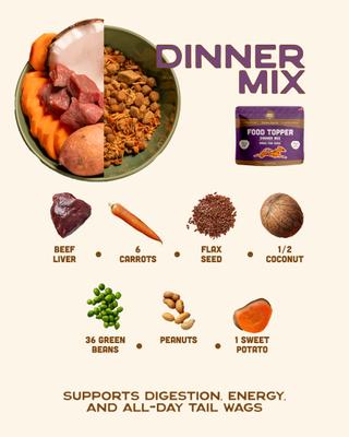 Show full view: Smart Cookie Barkery Dinner Dog Food Topper, 7-oz bag slide 5 of 7