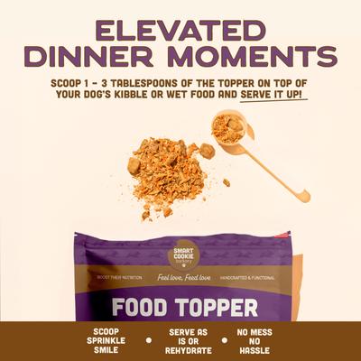 Show full view: Smart Cookie Barkery Dinner Dog Food Topper, 7-oz bag slide 4 of 7
