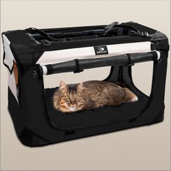 PetLuv Premium Soft-Sided Cat & Dog Carrier, Black, Large