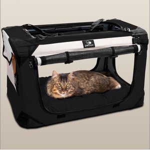 PetLuv Premium Soft-Sided Cat & Dog Carrier, Black, Large