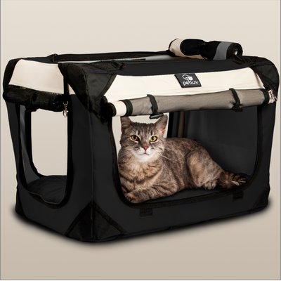 PetLuv PetLuv Premium Soft-Sided Cat & Dog Carrier, Black, Small