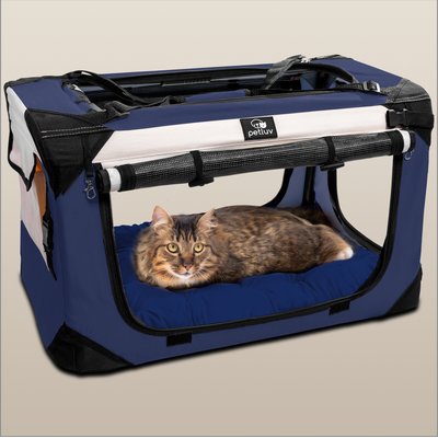 PetLuv PetLuv Premium Soft-Sided Cat & Dog Carrier, Navy, Large