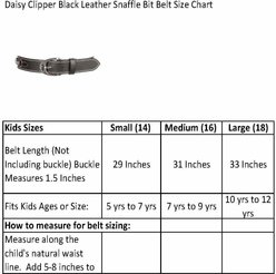 Huntley Equestrian Children's Leather Snaffle Bit Belt, Large slide 2 of 5