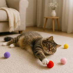 Pet Fit For Life Foam Cat Ball Toy, Multicolor, Medium, 50 count slide 2 of 6