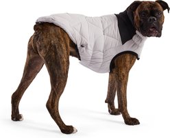 GF Pet Diamond Solid Dog Puffer, Grey, XX-Large
