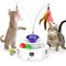 Show in main carousel: Shele Play Purrfect 4 in 1 Interactive Rotating Wand Cat Toy, White, Small slide 1 of 10