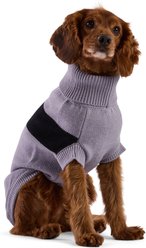 GF Pet Catalyst Solid Dog Sweater, Grey, XXX-Large