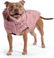 GF Pet Lunar Glow Solid Dog Parka, Pink, Large