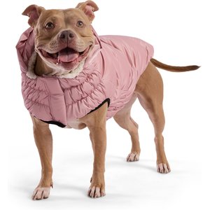 GF Pet Lunar Glow Solid Dog Parka, Pink, Small
