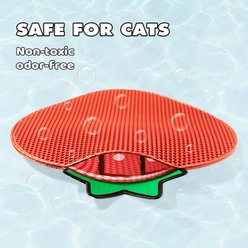 Happy & Polly Double-Layer Strawberry Cat Litter Trapping Mat, 24 x 21-in slide 2 of 9