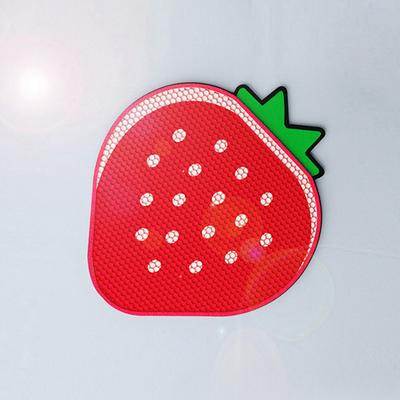 Show full view: Happy & Polly Double-Layer Strawberry Cat Litter Trapping Mat, 24 x 21-in slide 4 of 10