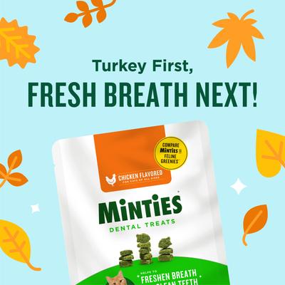 Show full view: Minties Chicken Flavored Cat Dental Treats, 10-oz bag slide 3 of 9