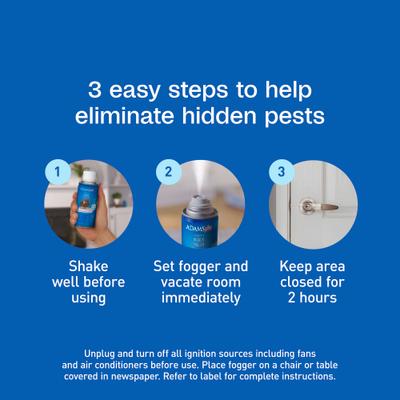 Show full view: Adams Plus Flea Control Indoor Fogger, 9-oz slide 9 of 11