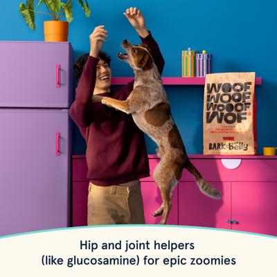 Show full view: BARK in the Belly High Protein Salmon & Ancient Grains Recipe Dry Dog Food, 28-lb bag slide 5 of 10