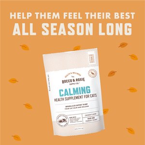Rocco & Roxie Supply Co. Chicken Flavored Calming Chew Supplement for Cats, 3.7-oz bag