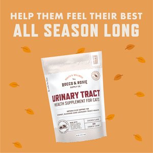 Rocco & Roxie Supply Co. Chicken Flavored Urinary Support Chew Supplement for Cats, 3.7-oz bag