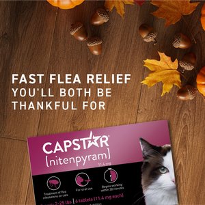 Capstar Flea Oral Treatment for Cats, 2-25 lbs, 6 Tablets