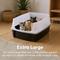 Show in main carousel: IRIS Open Top Cat Litter Box with Scatter Shield, XX-Large, Black slide 6 of 10
