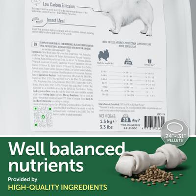 Show full view: Nature's Protection Superior Care Adult Small Breed Grain-Free Insect Dog Dry Food, 3.3-lb bag slide 5 of 9