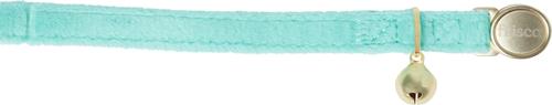Show full view: Frisco Velvet Removable Bunny Tie Breakaway Cat Collar, Turquoise, 8 to 12-in neck, 3/8-in wide slide 5 of 10