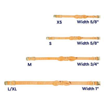 Show full view: Frisco Velvet Removable Bunny Tie Dog Collar, Peach, L/XL: 18 to 26-in neck, 1-in wide slide 6 of 11