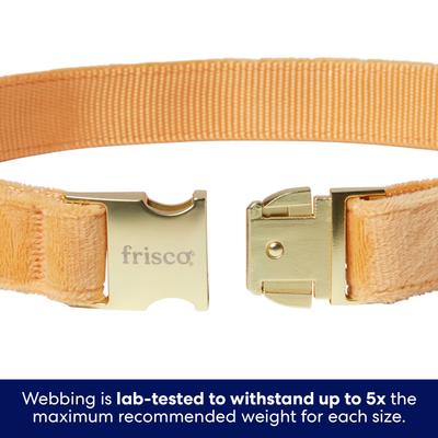 Show full view: Frisco Velvet Removable Bunny Tie Dog Collar, Peach, L/XL: 18 to 26-in neck, 1-in wide slide 5 of 11