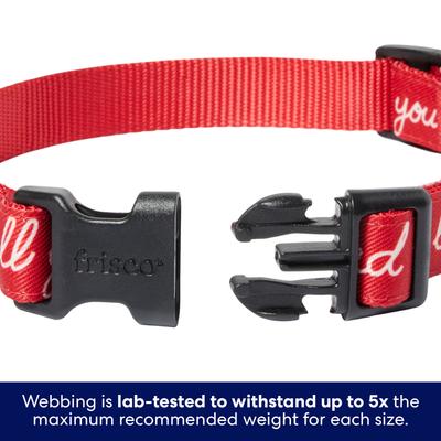 Show full view: Frisco Valentine's All You Need Is Love Dog Collar, M: 14 to 20-in neck, 3/4-in wide slide 4 of 10