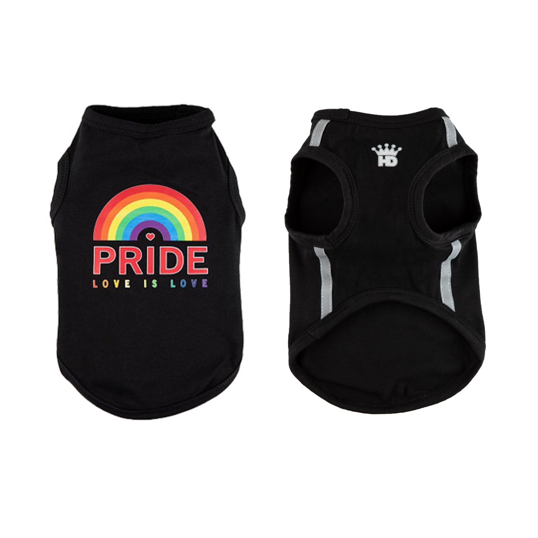 Hip Doggie Pride Tank Dog Shirt, Medium