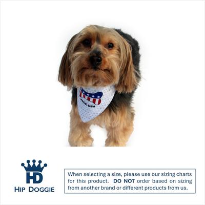 Show full view: Hip Doggie Pack USA Dog Bandana, X-Small slide 2 of 8