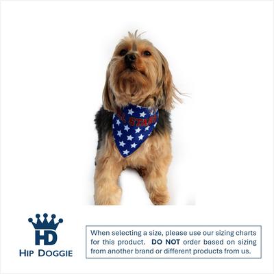 Show full view: Hip Doggie Pack USA Dog Bandana, X-Small slide 3 of 8