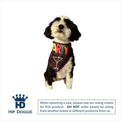 Show full view: Hip Doggie Party Dog Bandana, Medium slide 3 of 8