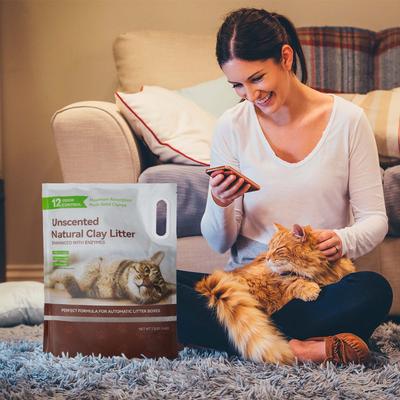 Show full view: els pet Premium Unscented Clumping Clay Sensitive Cat Litter, 7.5-lb bag slide 3 of 8