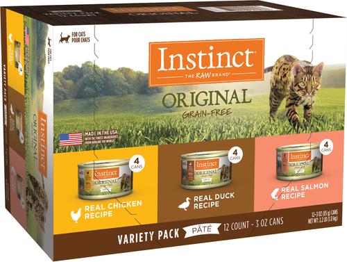 Instinct Original Variety Pack Grain-Free Pate Wet Cat Food