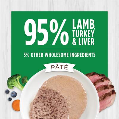 Show full view: Instinct Original Real Lamb Recipe Grain-Free Pate Wet Cat Food, 5.5-oz can, case of 12 slide 3 of 11
