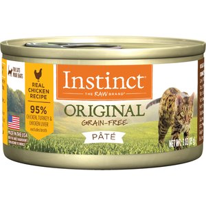 Instinct Original Real Chicken Recipe Grain-Free Pate Wet Cat Food, 3-oz can, case of 24