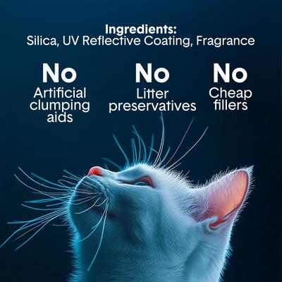 Show full view: Boxiecat Glo Natural Stress-Relief Non-Clumping Crystal Cat Litter with UV Attractant, 6-lb bag, 3 count slide 5 of 12