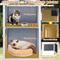 Show in main carousel: Petscosset Insulated Outdoor Wooden Two-Story Cat House, Green slide 6 of 12