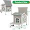 Show in main carousel: Petscosset Outdoor Cat House with Raised Base, Gray slide 2 of 7