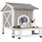 Show in main carousel: Petscosset Outdoor Cat House with Raised Base, Gray slide 1 of 7