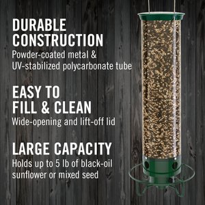 Droll Yankees Yankee Flipper Motorized Bird Feeder, 28.5-in