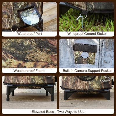 Show full view: Clawsable Elevated Barrel Polyester Cat House with Heating Pad, Leaf Patter, Medium slide 8 of 9