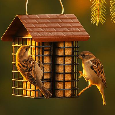 Show full view: More Birds Two Cake Suet Buffet Bird Feeder slide 7 of 9