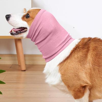 Show full view: NANAKI Calming Hoodie Ear Wraps for Dogs, Dusty Pink, Small slide 7 of 9