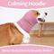 Show in main carousel: NANAKI Calming Hoodie Ear Wraps for Dogs, Dusty Pink, Small slide 5 of 9