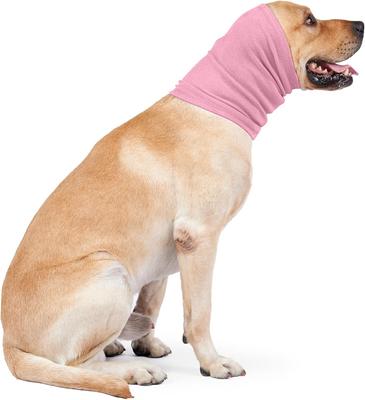 Show full view: NANAKI Calming Hoodie Ear Wraps for Dogs, Dusty Pink, Small slide 8 of 9