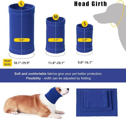 Show full view: NANAKI Calming Hoodie Ear Wraps for Dogs, Blue, Small slide 3 of 9