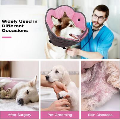 Show full view: NANAKI Soft Cone Recovery Elizabethan Collar/E-Collar for Dogs, Pink, X-Large slide 5 of 9