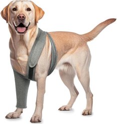 NANAKI Surgery Recovery Leg Sleeve Front for Dogs, Grey, X-Large