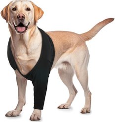 NANAKI Surgery Recovery Leg Sleeve Front for Dogs, Black, X-Large