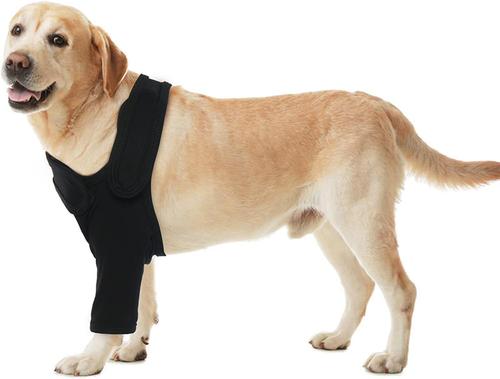 Show full view: NANAKI Surgery Recovery Leg Sleeve Front for Dogs, Black, XX-Small slide 9 of 10